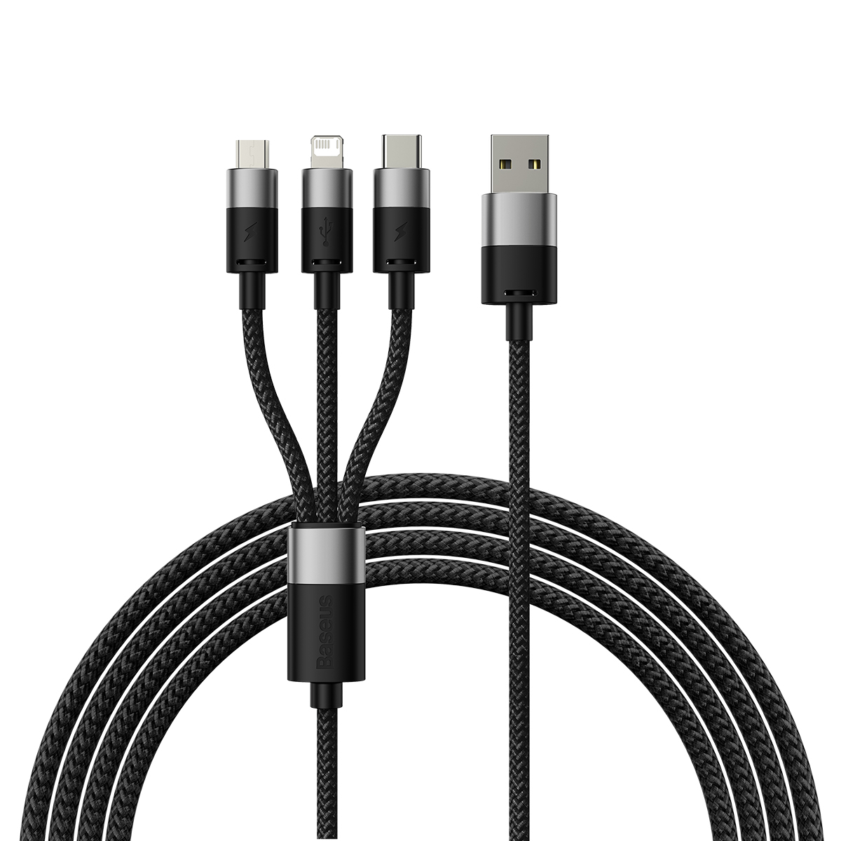 Baseus Starspeed 3-i-1 multikabel, 3.5A, 1.2m