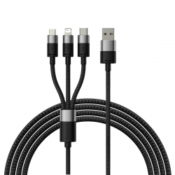 Baseus Starspeed 3-i-1 multikabel, 3.5A, 1.2m