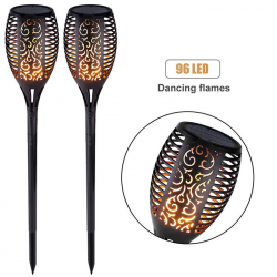 Dancing Flames, exotisk trädgårdslampa för utomhusbruk, 2-pack